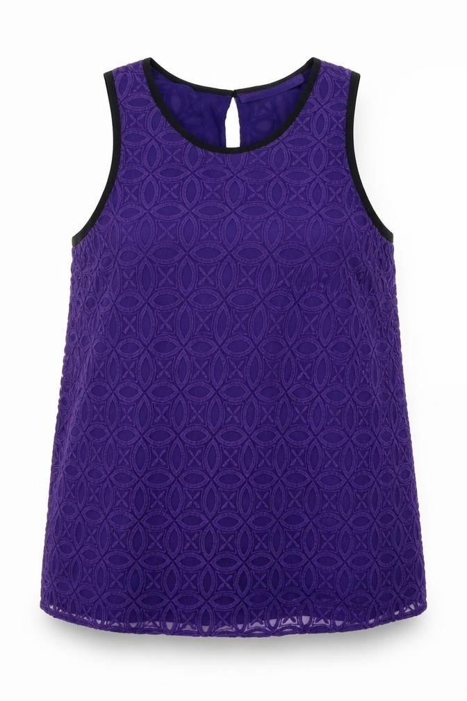Next Women's Purple Lace Camisole Tank, Size 18