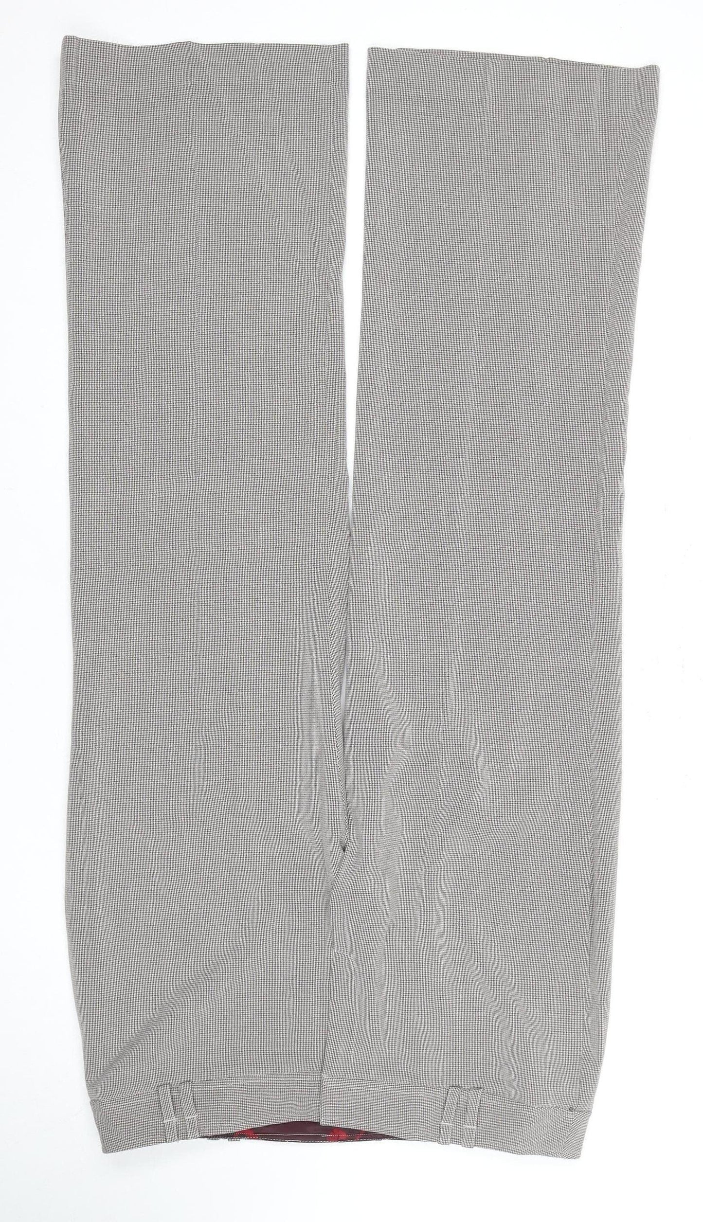 Next Women's Multicoloured Check Trousers Size 16