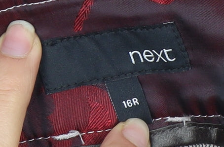 Next Women's Multicoloured Check Trousers Size 16