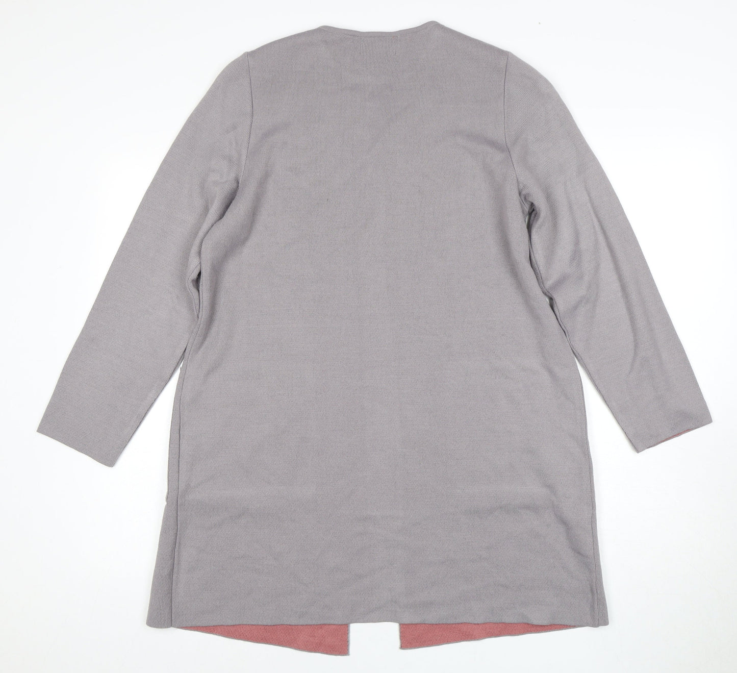 Afibel Women's Grey Cardigan Size 14 with Pockets