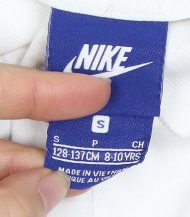 Nike Boys White Polo Shirt - Size 8-9 Years