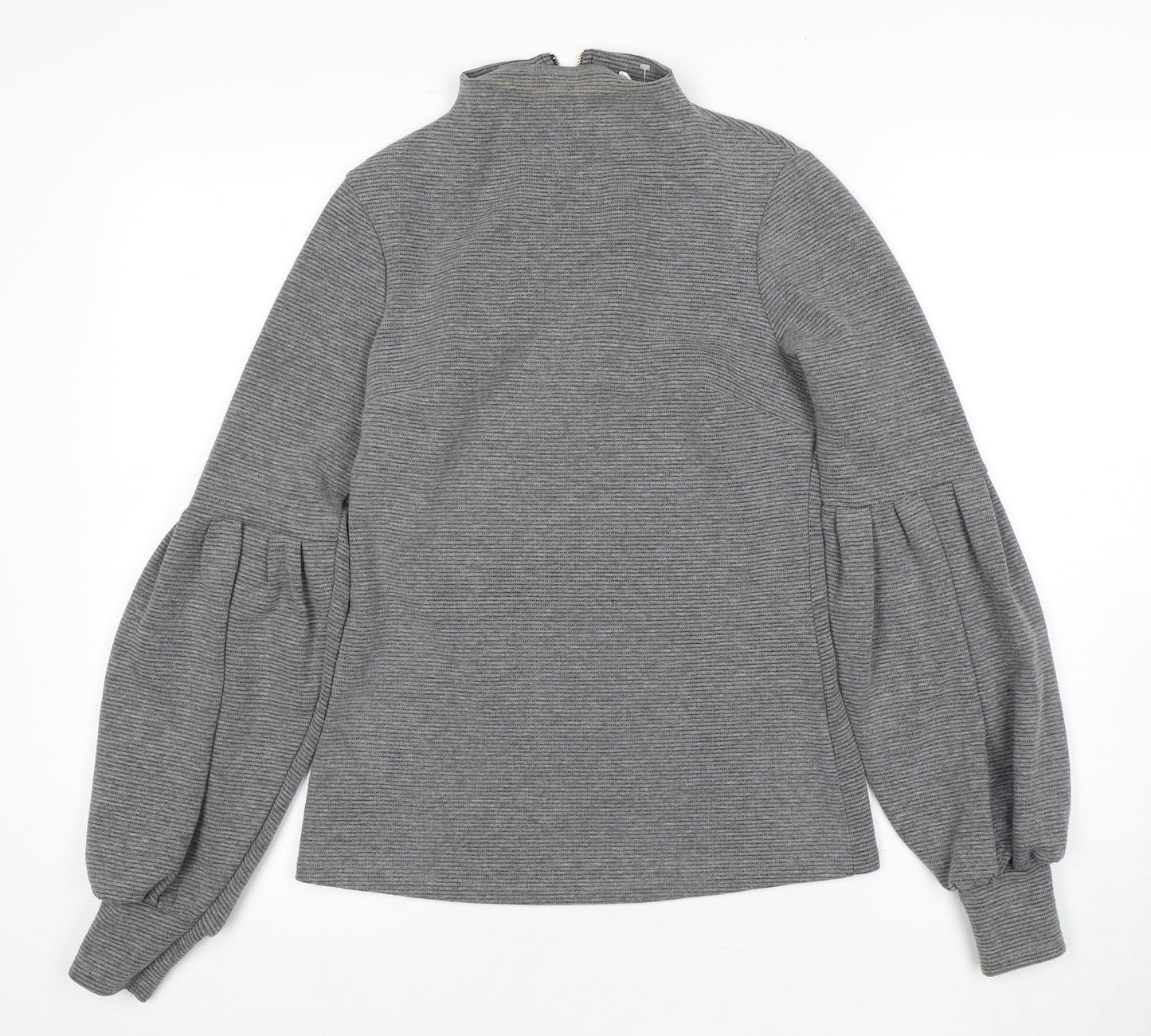 Nine Savannah Miller Grey Balloon Sleeve Top