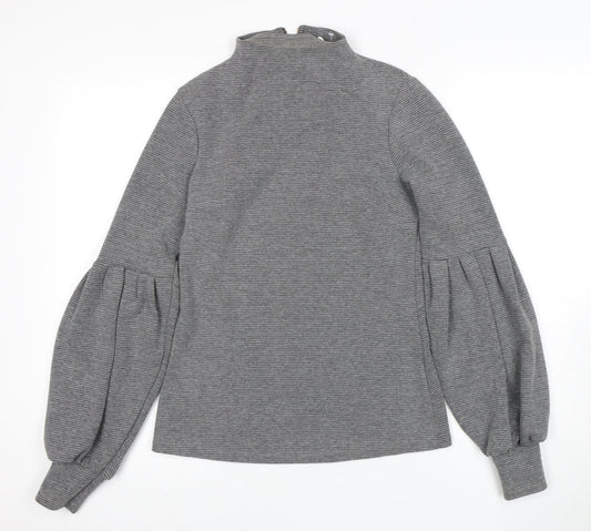 Nine Savannah Miller Grey Balloon Sleeve Top