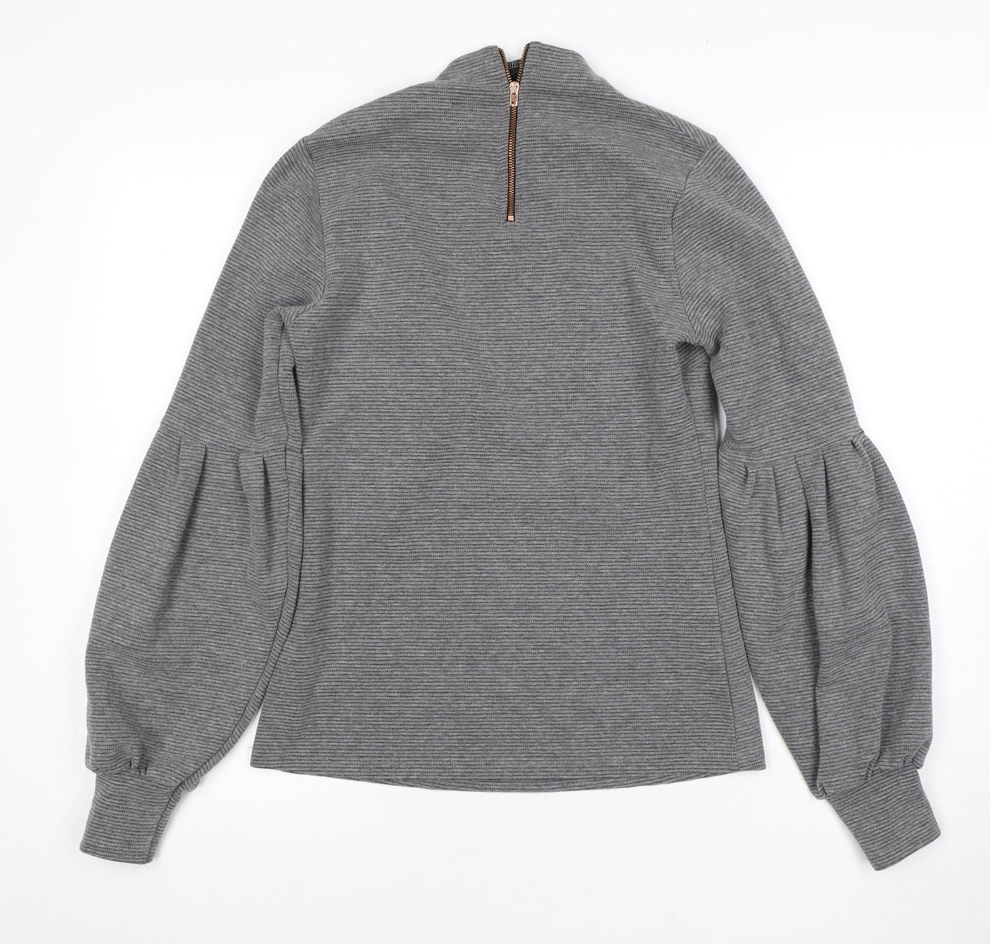 Nine Savannah Miller Grey Balloon Sleeve Top