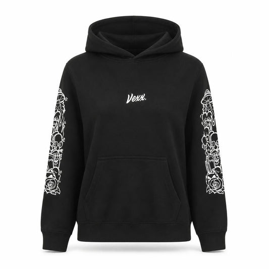 Vexx Unisex Black Pullover Hoodie - Medium Fit