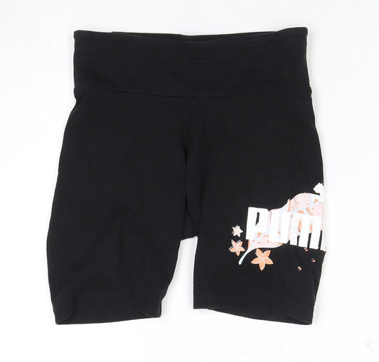 Puma Women's Black XS Biker Shorts for Gym
