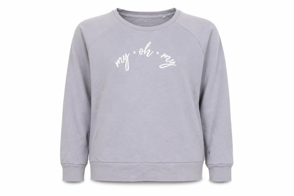 Pollyanna Women's Grey Pullover Sweatshirt S Casual