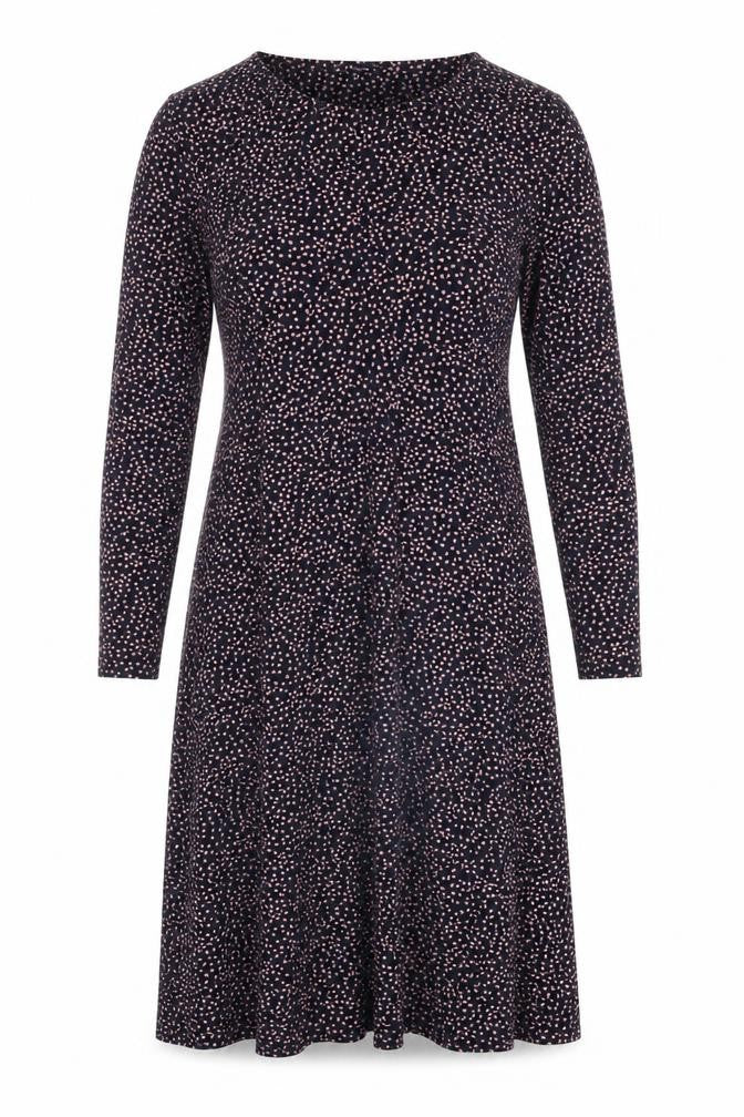 Crew Clothing Heart Print Jersey Shift Dress Multicoloured 12
