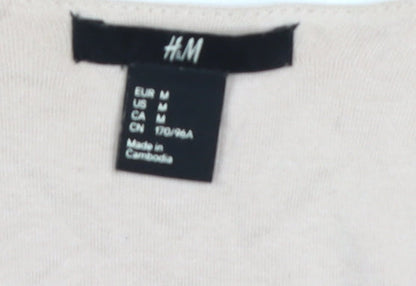 H&M Women's Beige Cardigan Size 12