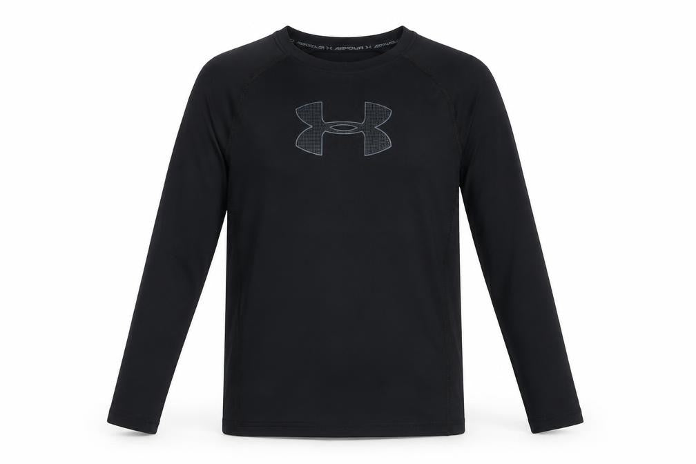 Under Armour Boys Black Long Sleeve Athletic Top