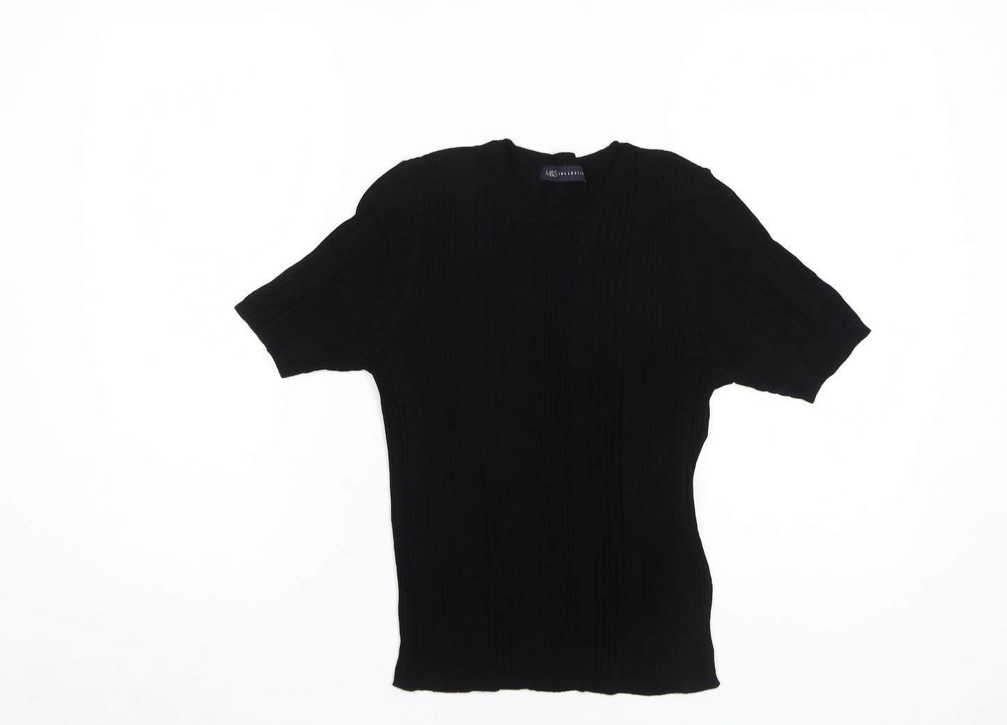 Marks and Spencer Women's Black Short Sleeve Top, Size 12