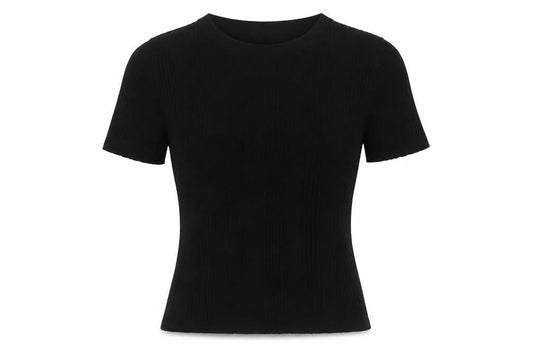 Marks and Spencer Women's Black Short Sleeve Top, Size 12
