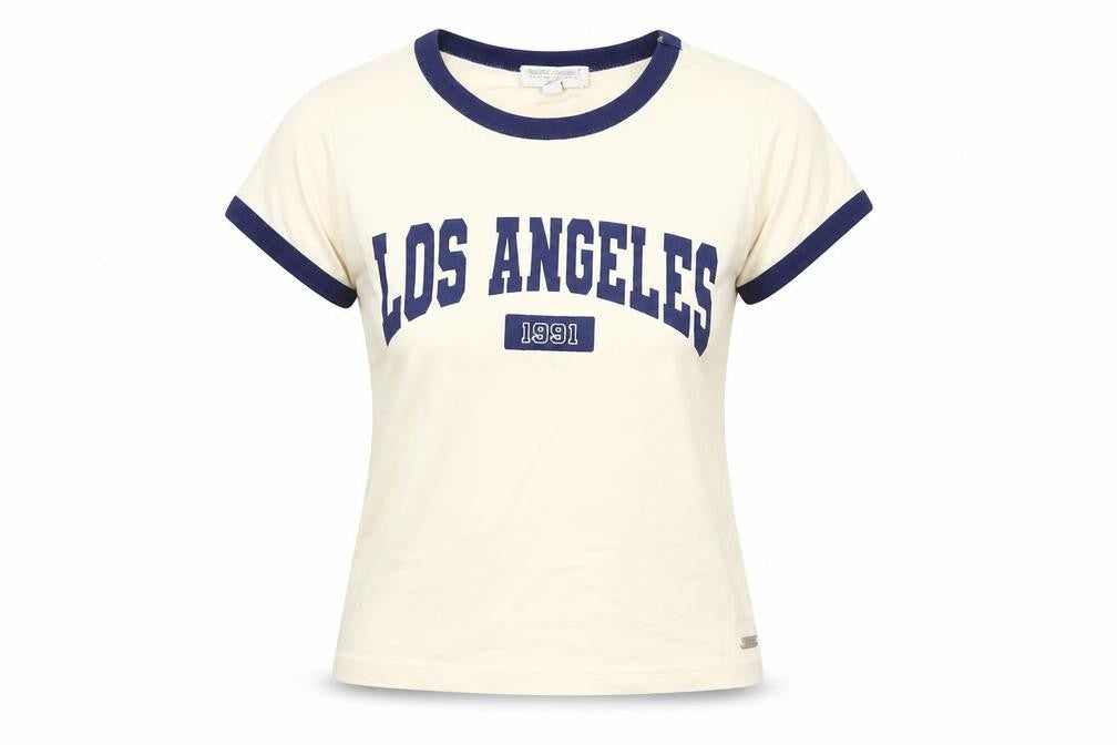 Pull & Bear Teens Beige Ringer T-Shirt XS