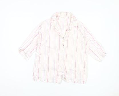 Marks & Spencer Women's Multicoloured Button-Up Shirt M