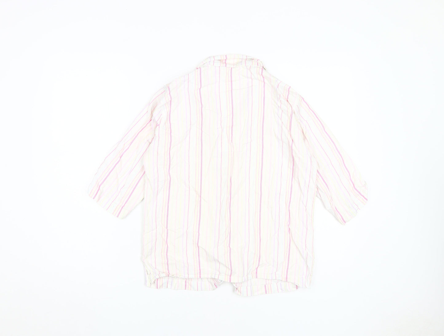 Marks and Spencer Women's Multicoloured Button-Up Shirt M
