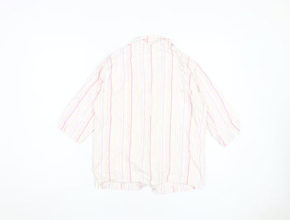Marks & Spencer Women's Multicoloured Button-Up Shirt M
