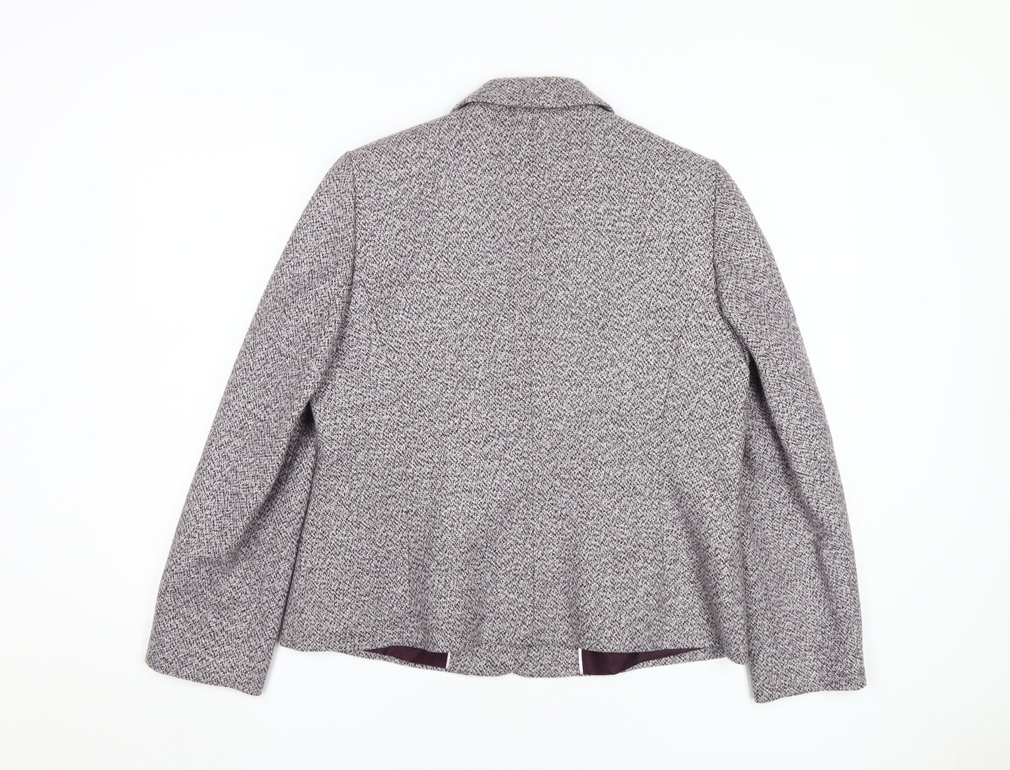 Eastex Women's Grey Herringbone Blazer, Size 14