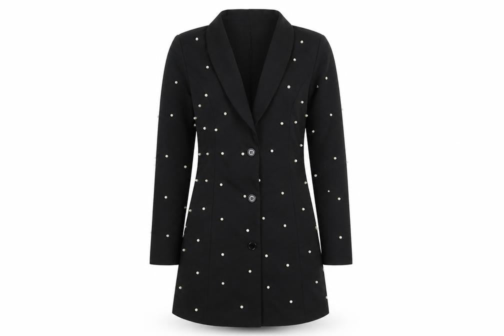 Saint Genies Women’s Black Jacket Dress Size 8