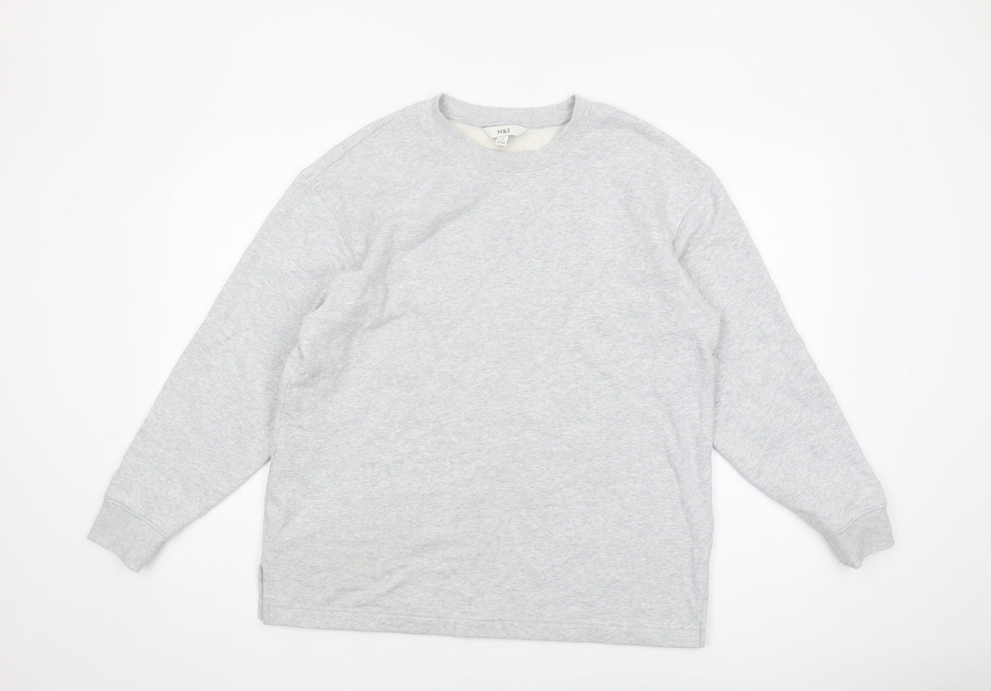 Marks and Spencer Men's Grey Pullover Sweatshirt M