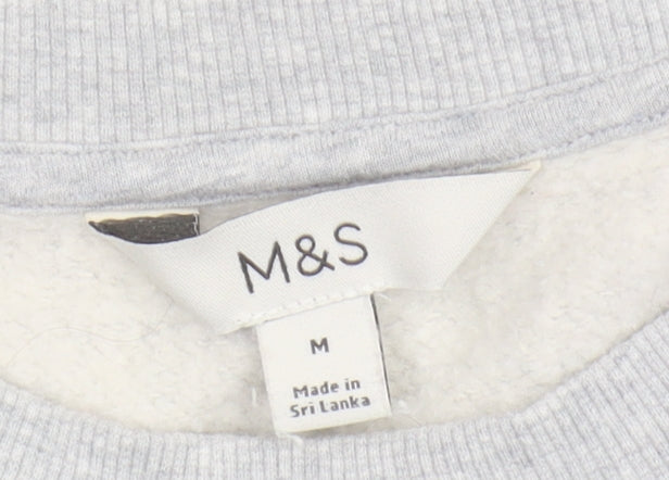 Marks and Spencer Men's Grey Pullover Sweatshirt M