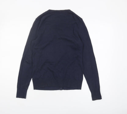 Preloved Gap Womens Blue Knit Cardigan S - Back