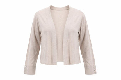 Wallis Women's Beige Cardigan, Small, Button Accent