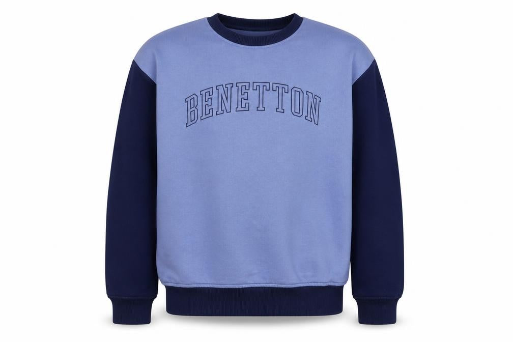 Benetton Boys Blue Sweatshirt 8-9 Years