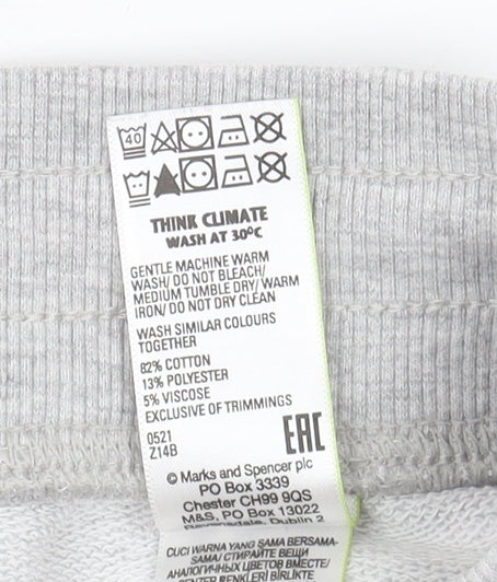 Marks and Spencer Women's Grey Jogger Trousers Size 6