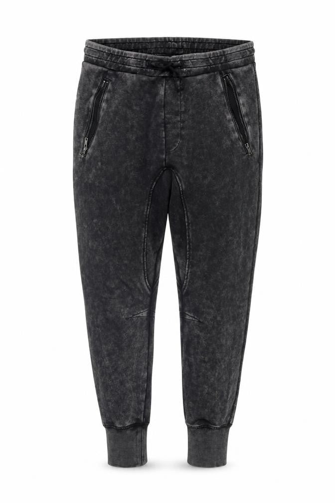 Women's Black Joggers with Zips - Size S