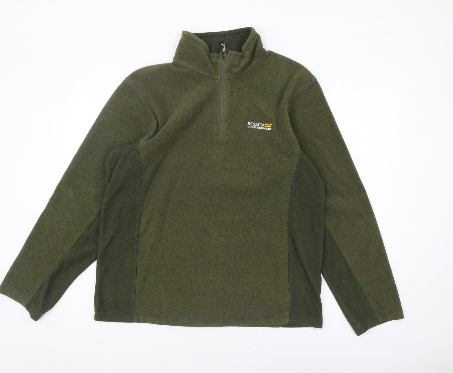 Regatta Men's Green 1/4 Zip Fleece Sweatshirt M
