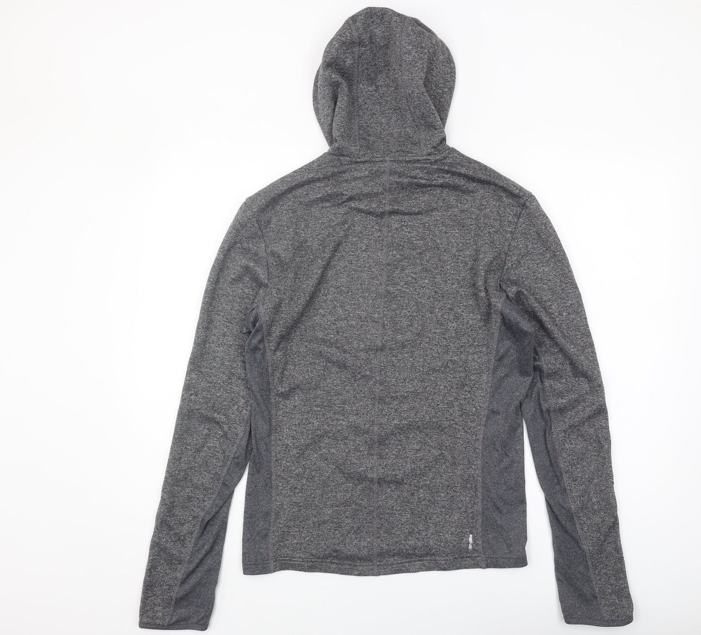 Adidas Men's Grey Pullover Hoodie, Size S, Regular Fit