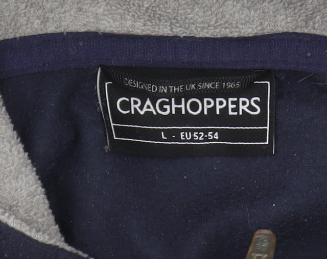 Craghoppers Men’s Blue Fleece 1/2 Zip Sweatshirt L