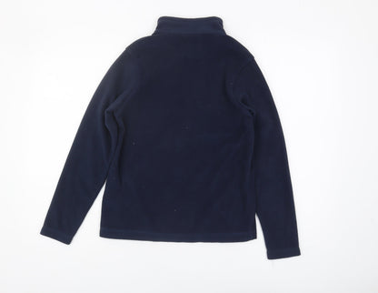 Back view of Regatta boys’ blue fleece 1/4 zip sweatshirt, size 13, years