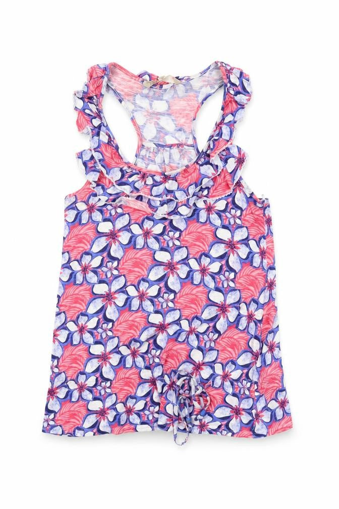 Mandaray Women's Multicoloured Floral Tank, Size 10