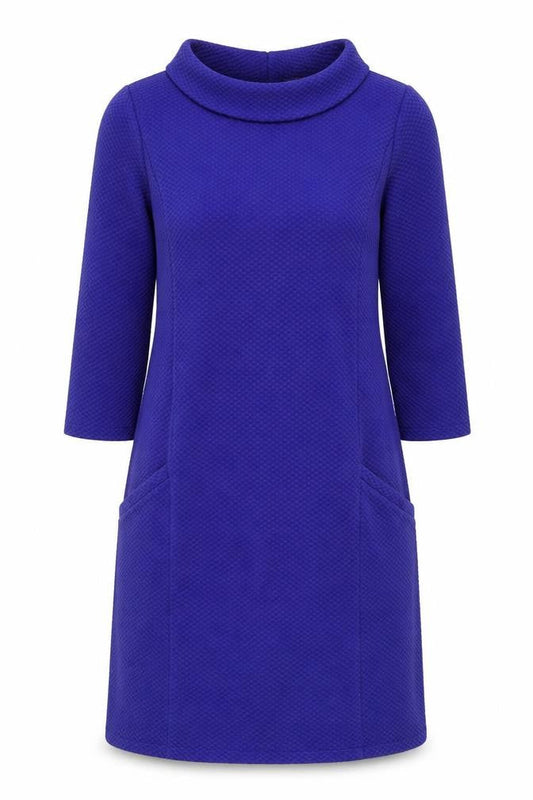 Laura Ashley Purple Dress, Women, Size 12, Cowl Neck