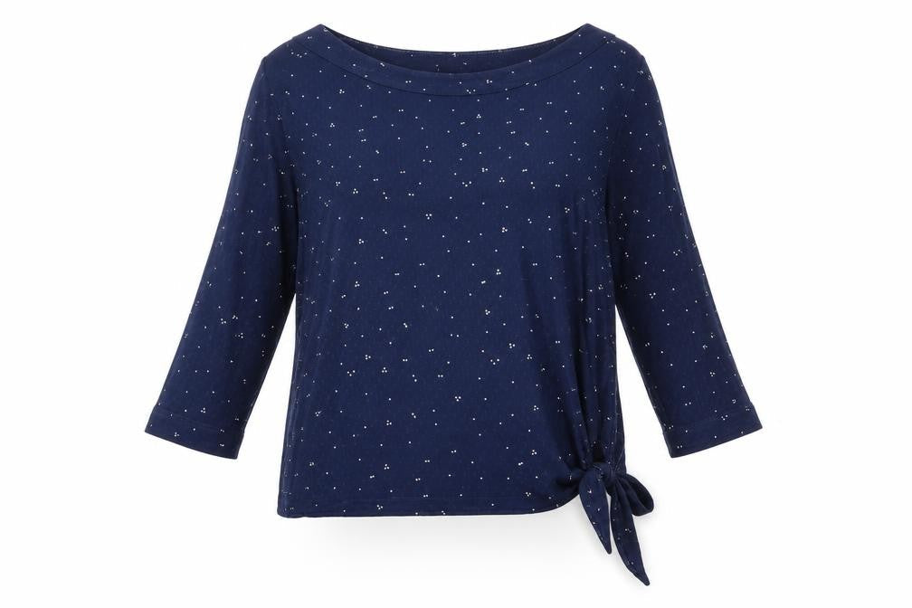 White Stuff Women's Blue Polka Dot Blouse UK 10