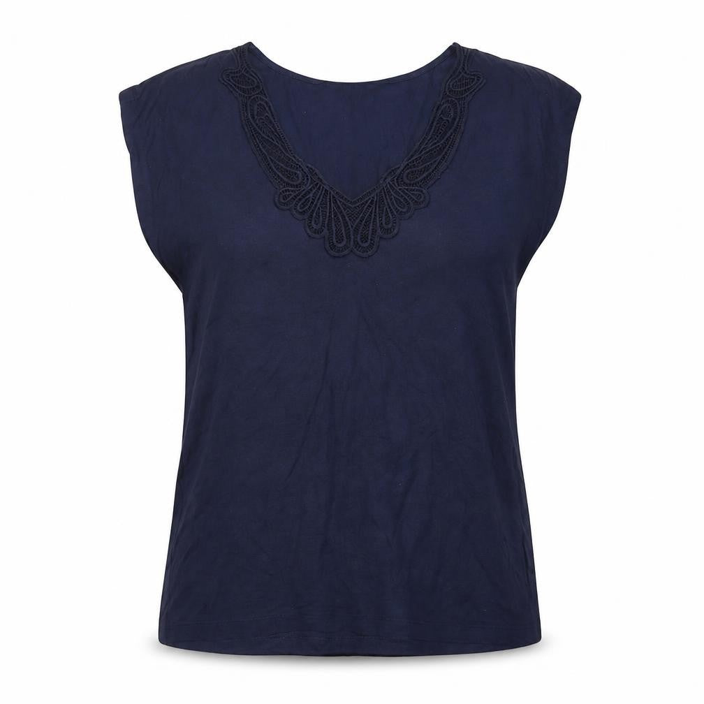 Banana Republic Women's Blue V-Neck Blouse L