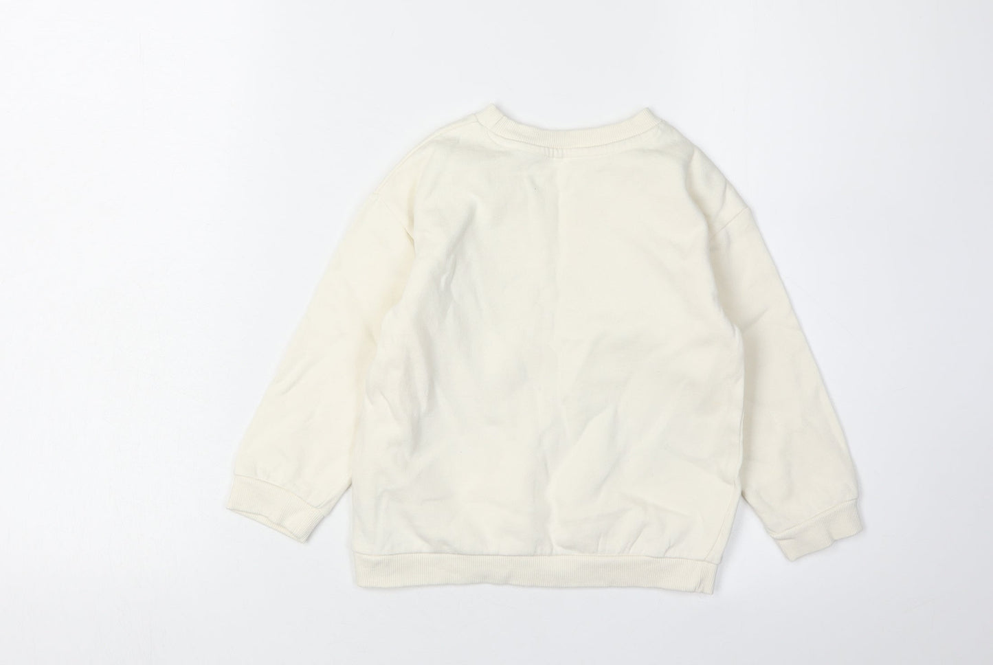 George Boys Lightning McQueen White Pullover Sweatshirt 2-3Y