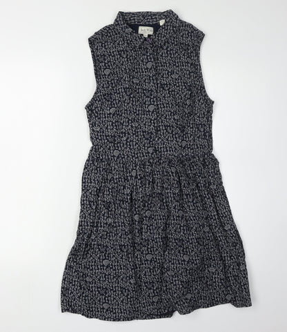 Jack Wills Women's Black Sleeveless Collared Dress