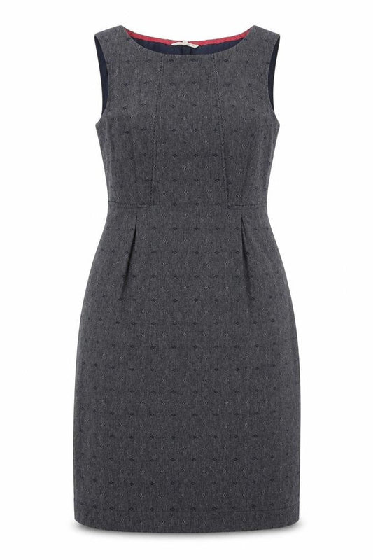 White Stuff Women's Grey Sheath Dress Size 14