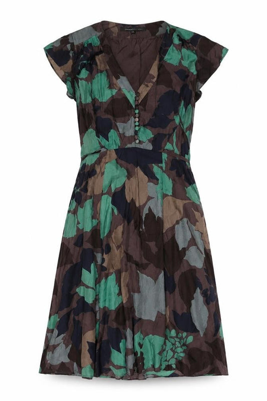 Great Plains Women's Multicoloured XL V-Neck Dress