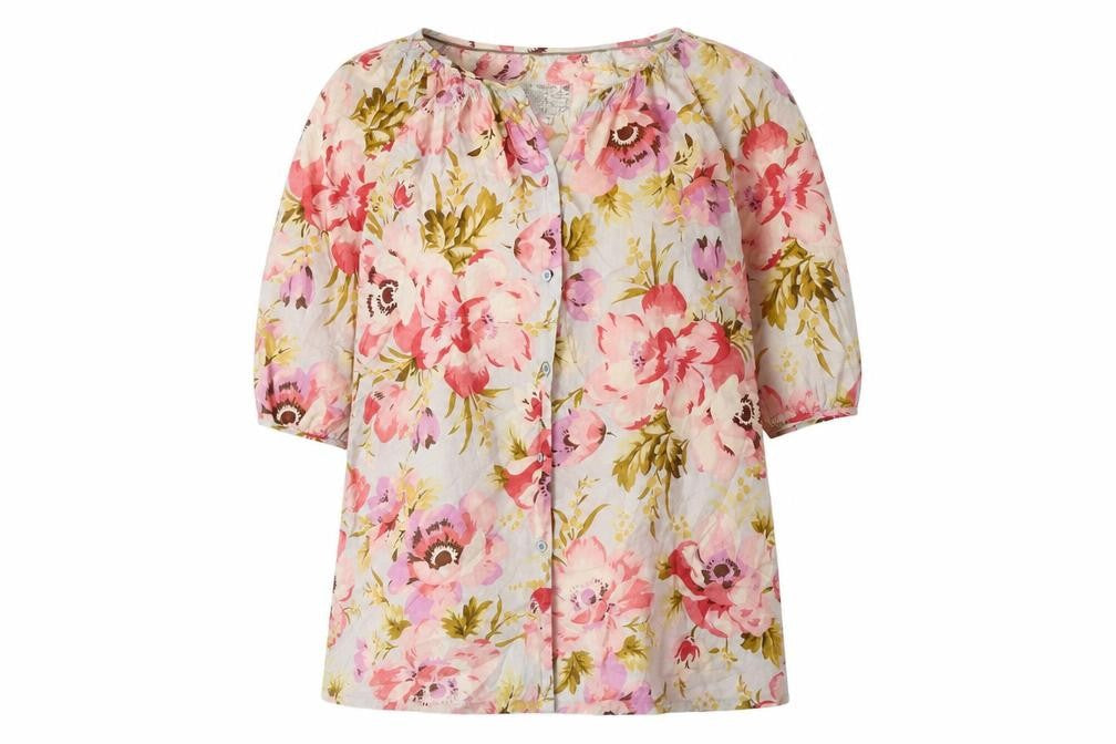 Tom Joule Women's Multicoloured Floral Tunic Blouse M
