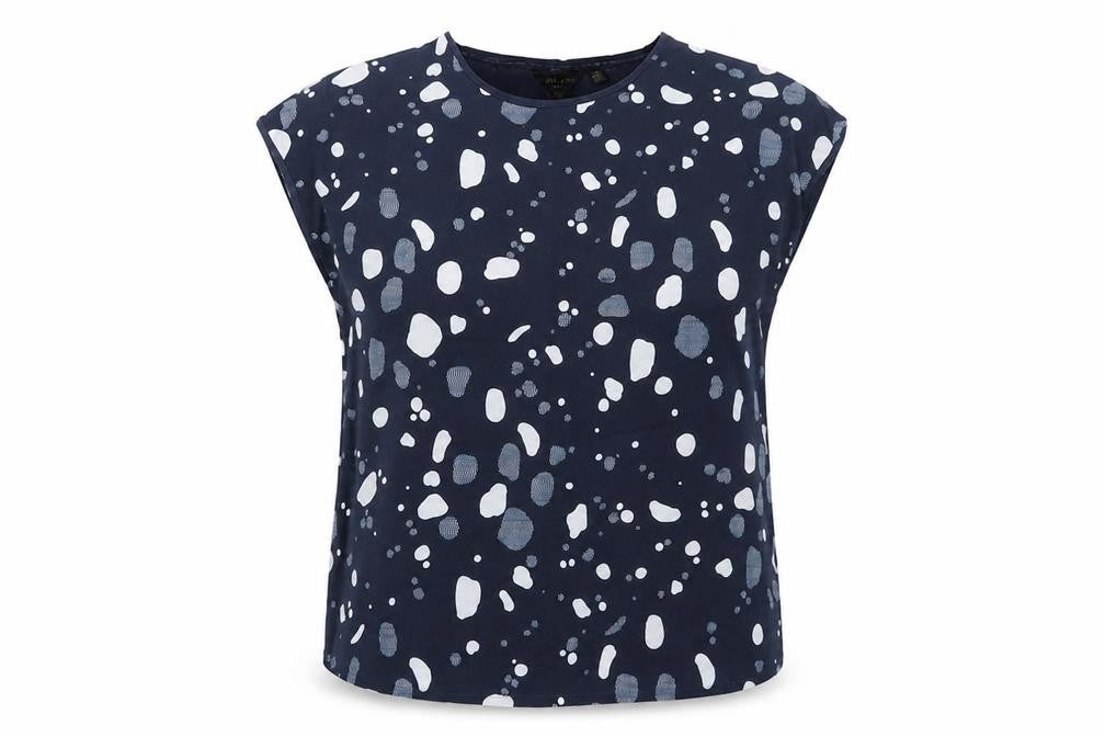 Ted Baker Women's Blue Geometric Blouse Size 12