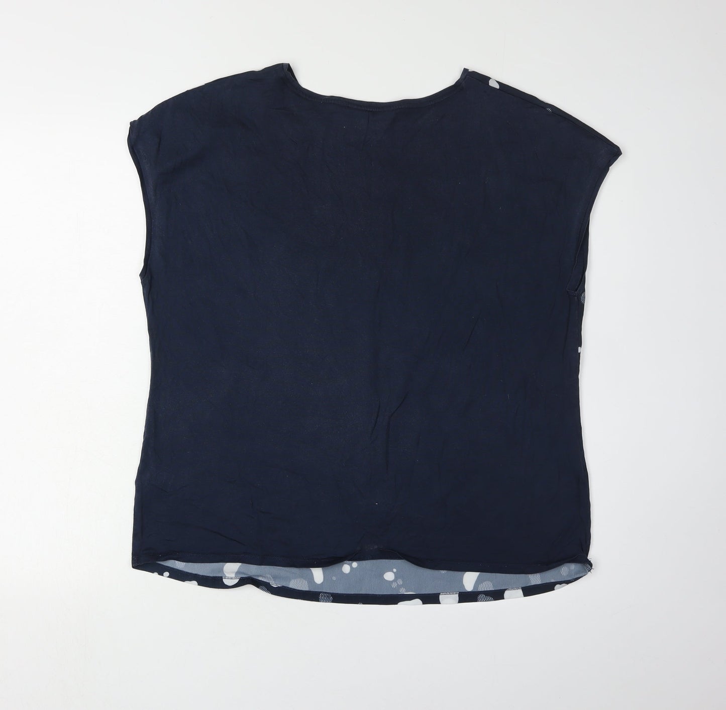 Ted Baker Women's Blue Geometric Blouse Size 12