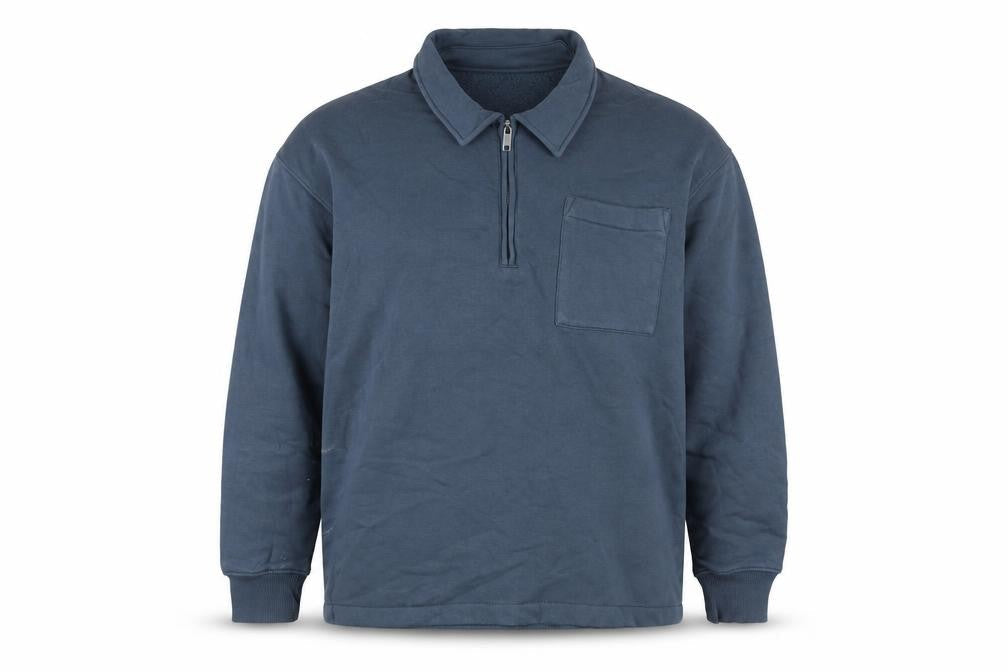 Next Men's XL Blue Collared Zip Sweatshirt