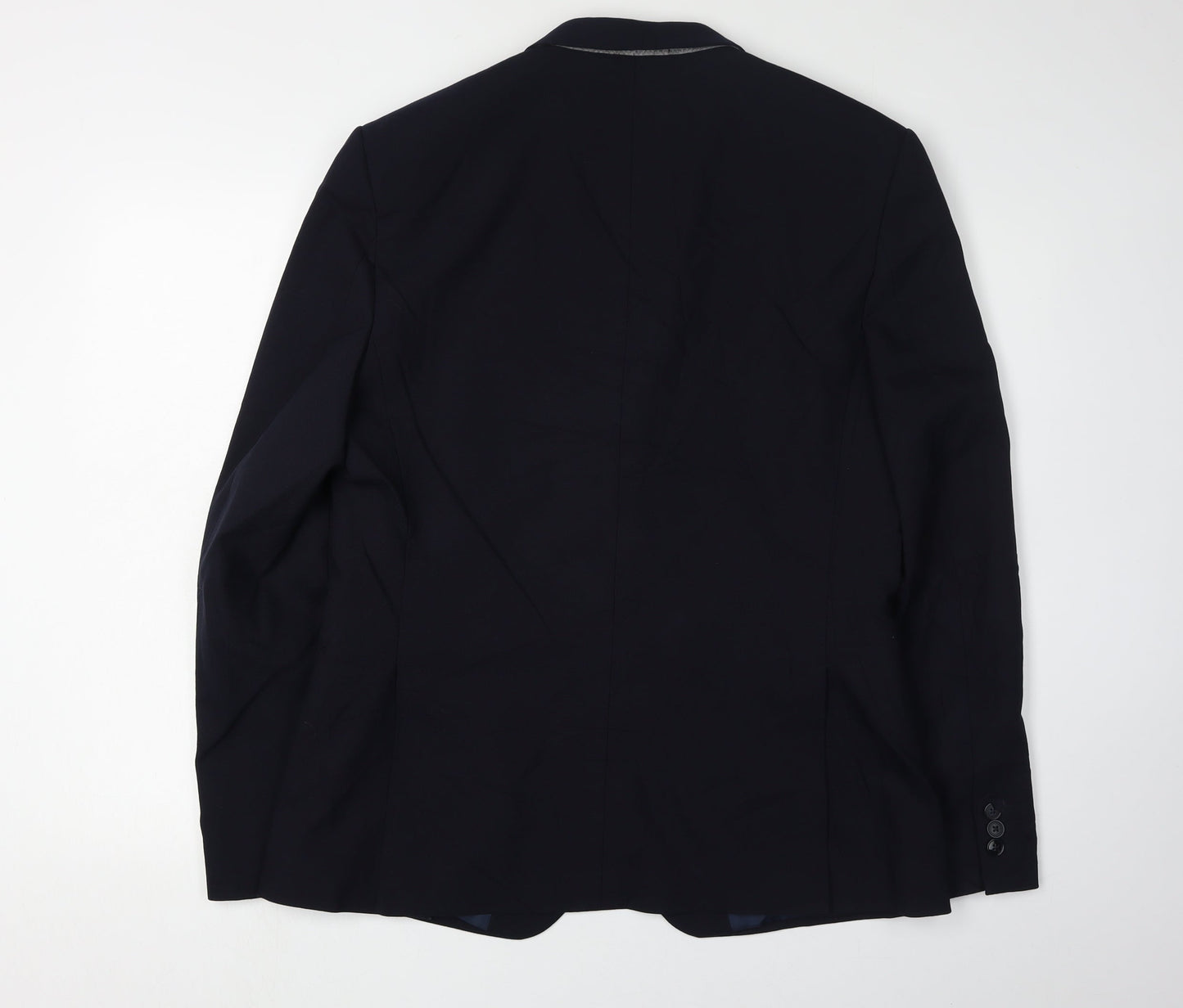 M&S Men's Blue Slim Fit Blazer, Size 42R, Formal Style