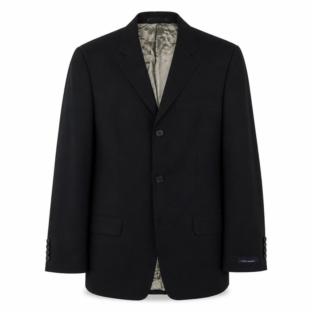 Lino Vierra Men's Black Blazer 34R Single-Breasted