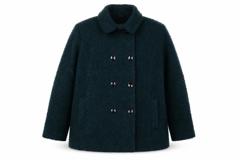 Principles Women's Blue Pea Coat Size 22