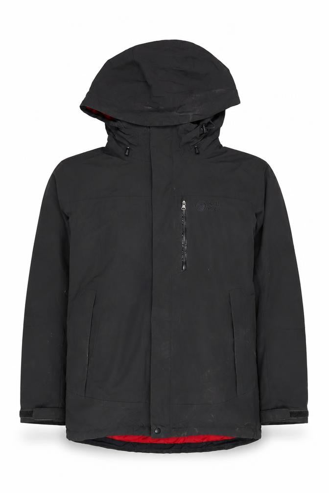 North Ridge Men's Black Hooded Parka Jacket M