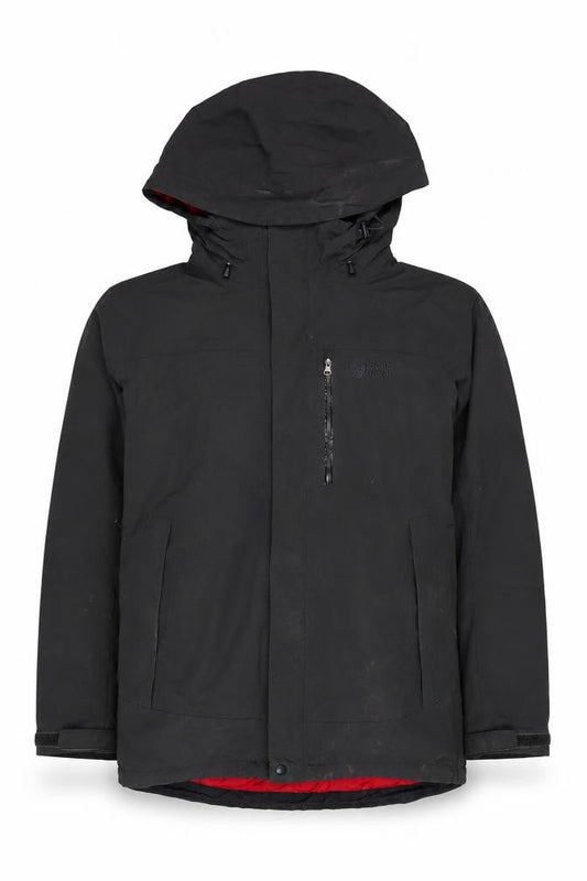North Ridge Men's Black Hooded Parka Jacket M